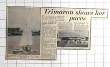 1961 Trident Trimaran In Shoreham Harbour, Designed By J R Anderson for sale  Shipping to South Africa