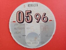 Collectable tax disc for sale  BIRMINGHAM