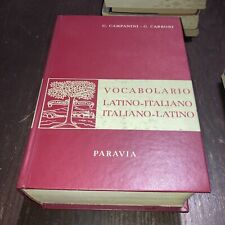 Vocabolario dizionario latino usato  Brusnengo