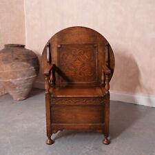 Antique oak monks for sale  NEWCASTLE UPON TYNE