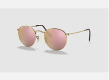 Óculos de sol RAY BAN RB3447-N 001 Z2 ouro cobre flash unissex lente plana redonda $198 comprar usado  Enviando para Brazil