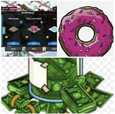 Tapped Out - 13,000 DONUTS + Cash + Land Tokens for sale  Shipping to South Africa