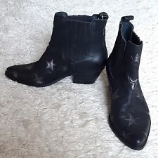 Black leather boots gebraucht kaufen  Hamburg