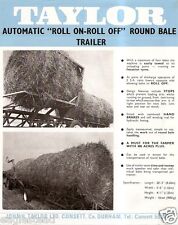 Folheto de equipamentos agrícolas - Taylor - Reboque de fardos roll on off (F3698) comprar usado  Enviando para Brazil