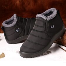 Women Warm Snow Boots Waterproof Non-slip Flat Shoes Fur Lining Ankle Boot Man myynnissä  Leverans till Finland