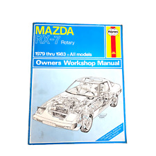 Haynes Workshop Manual 460 (US) Mazda RX-7 Rotary 1979-19853 All Models for sale  Shipping to South Africa