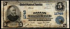 Banco Nacional DALLAS 1902 $5 Tamaño Grande, ¡Moneda Nacional Dallas Texas!, usado segunda mano  Embacar hacia Argentina