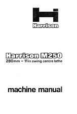 Manual harrison m250 for sale  FALKIRK