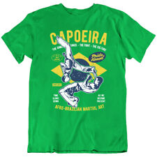 Camiseta Capoeira jogo de arte marcial brasileira dança acrobacias símbolo musical nova comprar usado  Enviando para Brazil