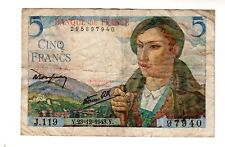 Billet francs 1943 d'occasion  France