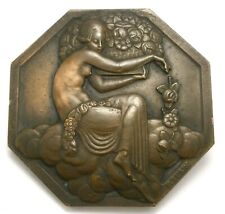Medalha de Bronze 1925 FRANÇA Exposition Internationale Paris 60mm por Pierre Turin comprar usado  Enviando para Brazil