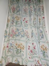 Pair floral cotton for sale  TEWKESBURY