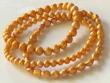 Beautiful Honora Pearls Stretch  Bracelets Set of 3 Gold QVC  for sale  SWANSEA