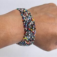 Pulsera con cuentas multicolor bohemia hecha a mano segunda mano  Embacar hacia Argentina