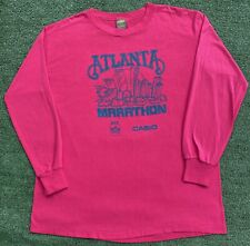 Rara Camiseta de Colección Años 80 Maratón de Atlanta Mangas Largas Para Hombre Talla Mediana Puntada Única segunda mano  Embacar hacia Argentina