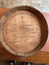 Tampo de barril de vinho esculpido à mão Itália com gancho de parede - Puro para vinícola-cozinha! comprar usado  Enviando para Brazil