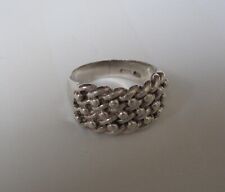 mens silver keeper ring for sale  GREAT YARMOUTH