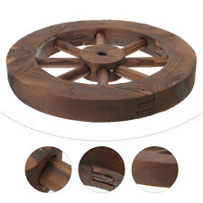 Wooden wheel decor for sale  Shipping to Ireland