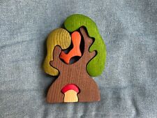 Quebra-cabeça Waldorf Tree, brinquedos de madeira, feitos à mão por Mikheev Manufactory, amado anteriormente comprar usado  Enviando para Brazil