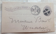 Canada 1885 postal for sale  POTTERS BAR