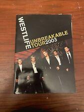 Westlife unbreakable tour for sale  PETERCULTER