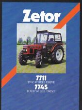 Broszura ciągnika ZETOR 7711 i 7745 na sprzedaż  Wysyłka do Poland
