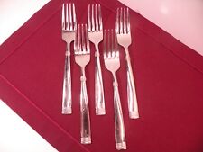 Set Of 5 International Flatware Dinner Forks Palisades 18/10 Glossy 7 7/8" for sale  Shipping to South Africa