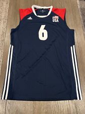 Usado, Camiseta masculina Adidas Team USA vôlei branca vermelha azul Jonah Seif azul #3 grande comprar usado  Enviando para Brazil
