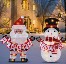 Lighted snowman santa for sale  Avon