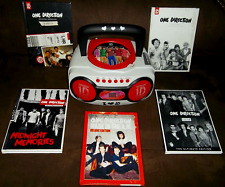 ONE DIRECTION 1D Portable CD PLAYER AM/FM Stereo Radio BOOMBOX + 5 CD Books MINT for sale  Shipping to South Africa