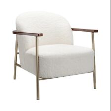 Cream boucle armchair for sale  WATFORD