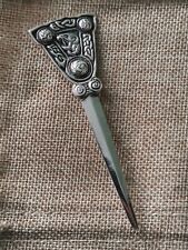 Used, Scottish Sgian Dubh Style Hallmarked Silver Kiltpin Brooch Shipton & Co 1948 for sale  Shipping to South Africa