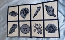 Juego de 6 tapiz de cocina/comedor CORAL, caracol-12x20 segunda mano  Embacar hacia Argentina