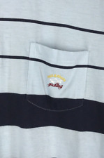 Camisa polo masculina listrada manga curta azul iate Paul Shark vintage tamanho G, usado comprar usado  Enviando para Brazil