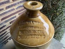 T Richardson Royal Hotel Kettering advertising stoneware flagon jar bottle, used for sale  Shipping to South Africa