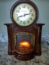 Vintage MasterCrafters Fireplace Clock Lights Animated Motion  No. 272 Working for sale  Shipping to South Africa