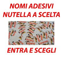 Nomi adesivi nutella usato  Milano