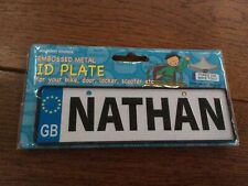 Nathan metal name for sale  ILKESTON