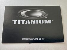 Oakley sunglasses titanium for sale  SHOREHAM-BY-SEA