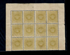 ANGOLA-RARO bloco,c/12 selos COROA Nº13(Dent.13 1/2),C/FILIGRANA "C.SKP&Cª.MNG. comprar usado  Enviando para Brazil