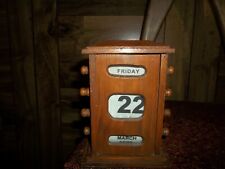wooden perpetual calendar for sale  Canton