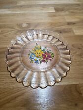 Floral decorated glass for sale  STRATHDON