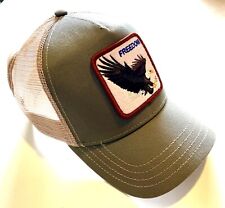 Goorin Bros. Animal Farm Trucker Baseball Hat / Freedom American Eagle Cap, used for sale  Shipping to South Africa
