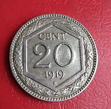20 centesimi esagono 1919 usato  Roccabianca