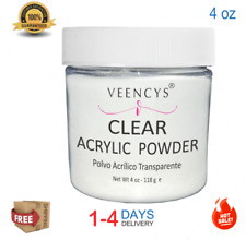 Vencys Acrylic Nail Powder Professional Nail Art (4 oz CLEAR ).  Long  Lasting. for sale  Shipping to South Africa