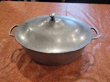 Vintage Club Aluminum Ware Oval Roaster Dutch Oven With Lid  for sale  Shipping to South Africa