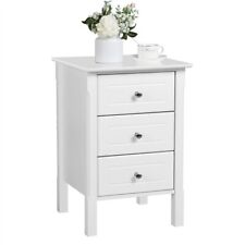 White bedside table for sale  IPSWICH