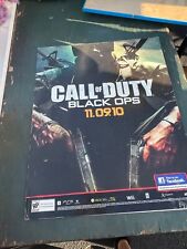 Placa promocional pôster grande Black Ops 2010 loja de videogames comprar usado  Enviando para Brazil