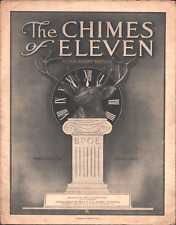 1910 B.P.O.E. ELKS antique sheet music THE CHIMES OF ELEVEN - Eureka, California for sale  Shipping to South Africa