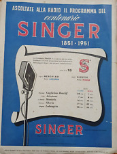 Singer microfoni advert usato  Pinerolo